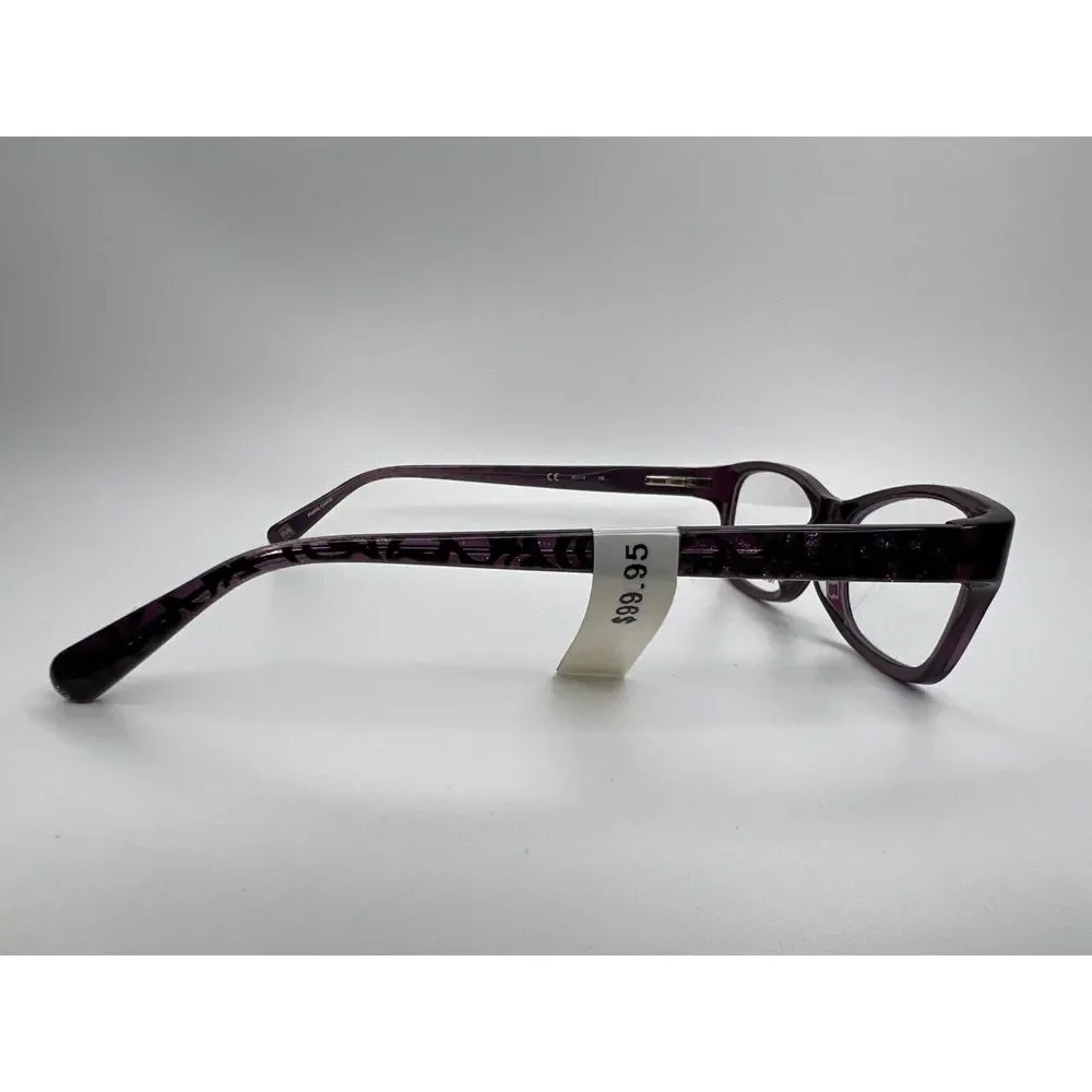 Nine West NW5047 500 Purple Crystal Rectangular Eyeglasses Frames 52[]15 135 mm - Picture 6 of 12